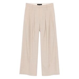 Federico Cina Neutrals Trousers - Wide-Leg Trousers Men